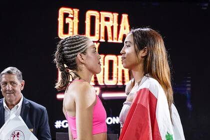 Evelín Bermúdez y Tania Enrique, frente a frente antes de su pelea en el Luna Park