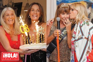 Sus amigas ex modelos le organizaron una súper fiesta sorpresa con baile y karaoke