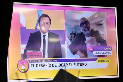 Desde Londores, el creativo Carlos Bayala se sumó al diálogo con José Del Rio (LA NACION)