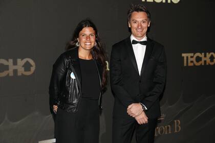 Josefina Conte, responsable de Desarrollo de Fondos de Techo Argentina, y Gustavo Perosio, Director General de Moët  Hennessy Argentina.