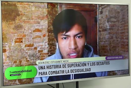 Kevin Díaz, estudiante Wichi