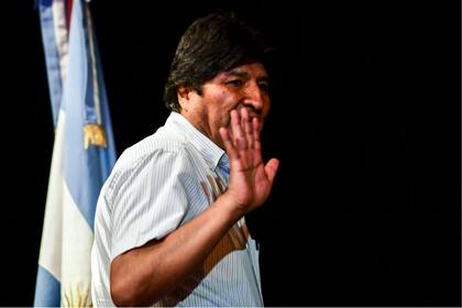 Evo Morales dio ayer una conferencia de prensa en Buenos Aires
