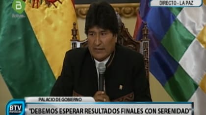 Evo Morales, en una conferencia de prensa tras el referéndum del domingo