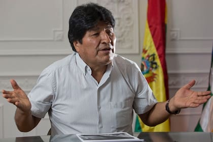 Evo Morales, en una entrevista con LA NACION