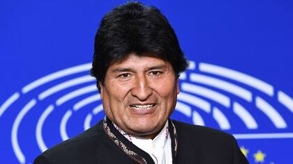 Evo Morales, luego de reunirse con el Parlamento Europeo, en junio pasado