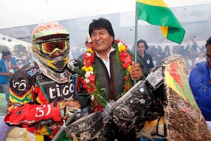 Evo Morales no oculta su felicidad