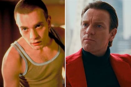 Ewan McGregor a los 25 en Trainspotting, y 25 años después en Halston