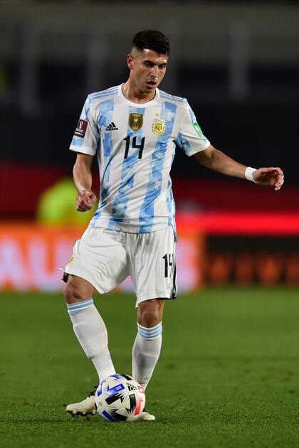 Exequiel Palacios, el 14 del seleccionado argentino desde los comienzos de la Era Scaloni.