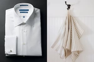 El viejo truco de cuatro abuelas para blanquear las camisas y repasadores a bajo costo