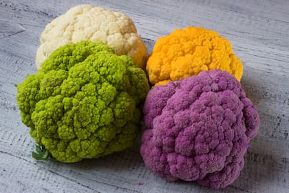 Existen distintas variedades de coliflor, siendo la blanca la más popular