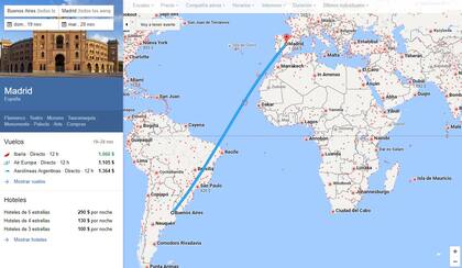Explorar el mapa de Google Maps nos da una imagen visual de cómo será nuestros recorridos y qué puntos se pueden conocer