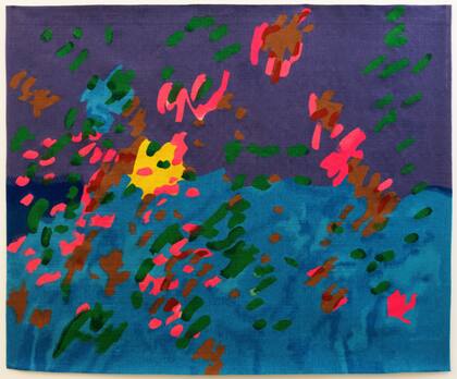 "Explosion Florale", una de las obras de Etel Adnan