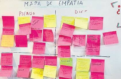 Expresate. A diferencia de otras ferias de empleo, había pocas distracciones del objetivo básico. Aquí la excepción