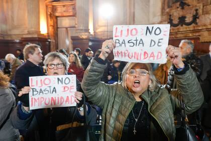 Expresiones de rechazo a la postulación de Lijo en el Senado de la Nación