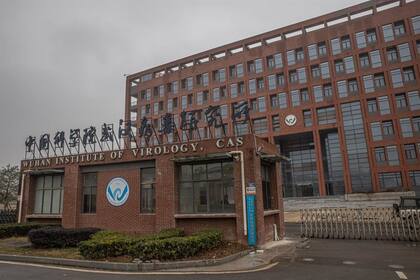 Exterior del Instituto de Virología de Wuhan, China