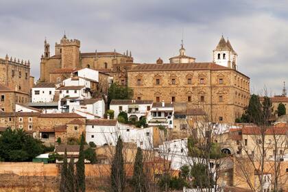 Vista del conjunto monumental de Cáceres