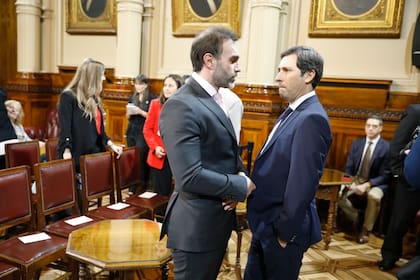 Ezequiel Atauche junto con el senador misionero Enrique Martin Goerling Lara, de Pro