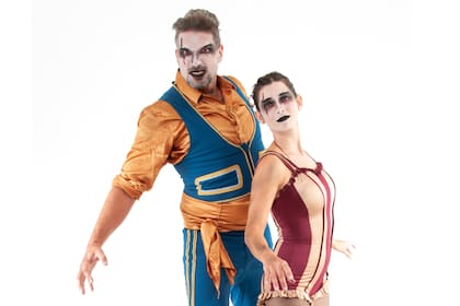 Ezequiel Barrile y Constanza Andreozzi, un dúo de acróbatas