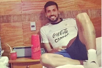 Ezequiel Garay no estuvo en el último entrenamiento en Concepción