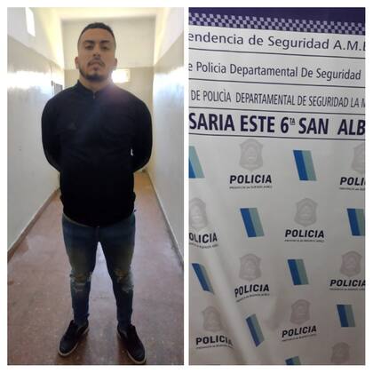 Ezequiel Gómez, de 21 años, detenido por disparar al aire para despedir los restos de Fabricio Elguero, el ladrón que fue despedido en el cortejo fúnebre "tumbero" en La Matanza