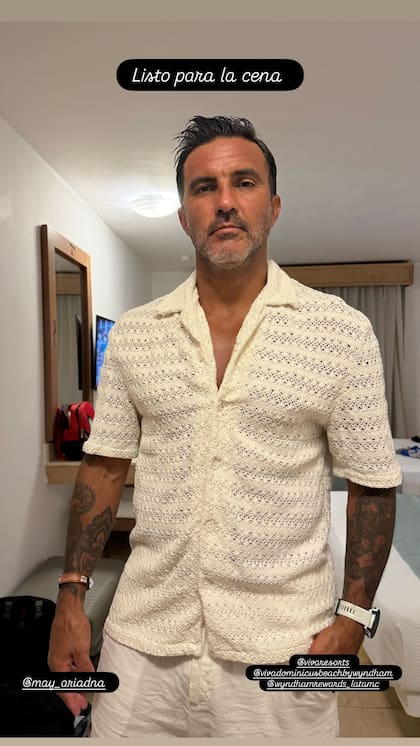 Fabian Cubero en sus historias de Instagram listo para una cena en República Dominicana
(Foto: @fabiancuberooficial)