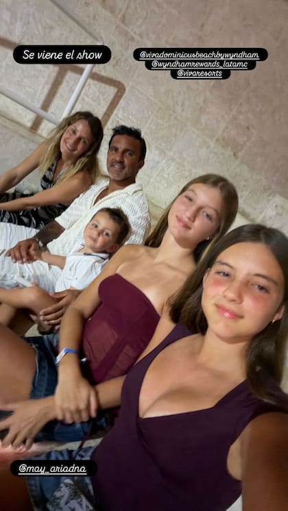 Fabián Cubero y Mica Viciconte en familia en República Dominicana
(Foto: @fabiancuberooficial)