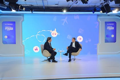 Fabián Lombardo, CEO de Aerolíneas Argentinas, dialogó con José Del Rio, secretario general de Redacción de LA NACION