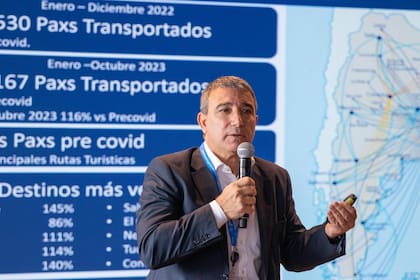 Fabián Lombardo, presidente de Aerolíneas Argentinas, presentó la programación para el invierno y anunció el incremento de vuelos entre el país y Brasil