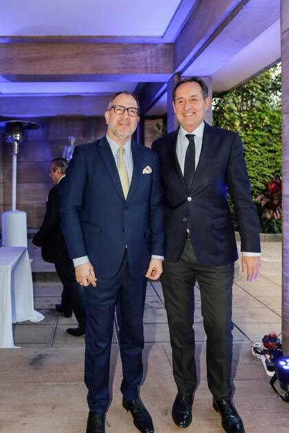 Fabián Perechodnik y Fulvio Pompeo, secretario general y Relaciones Internacionales de la Ciudad de Buenos Aires