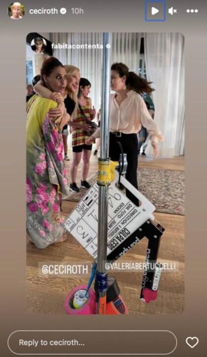 Fabiana Cantilo publicó en Instagram parte del backstage del nuevo proyecto que comparte con Roth (Foto: Instagram)