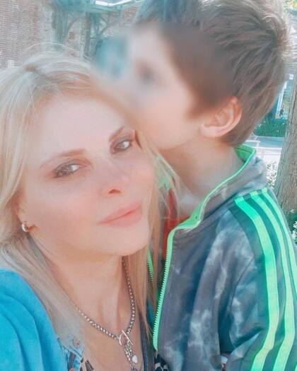 Fabiana Liuzzi y su hijo Antonio, fruto de su relación con Luis Ventura