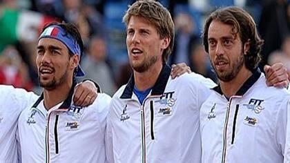 Fabio Fognini, Andreas Seppi y Paolo Lorenzi, los tres mejores jugadores italianos del momento vendrán a la Argentina