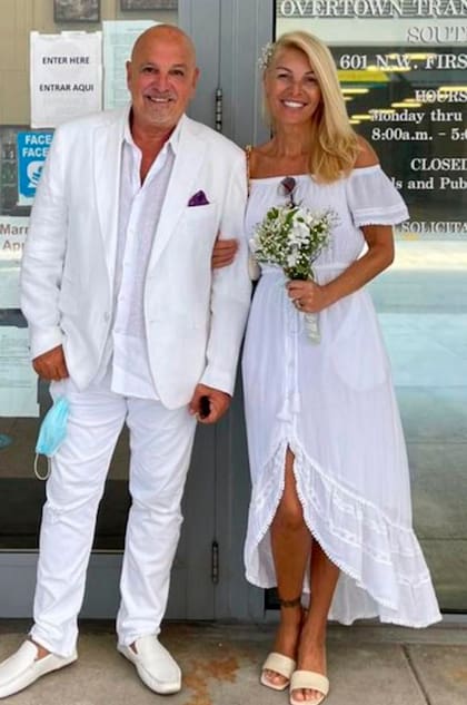 Fabiola Alonso y su flamante marido, Daniel Botero