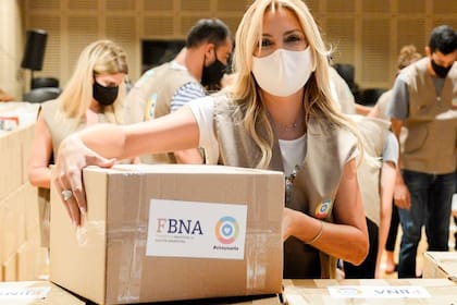 Fabiola Yañez distribuyó cajas con productos navideños en más de 500 hogares convivenciales
