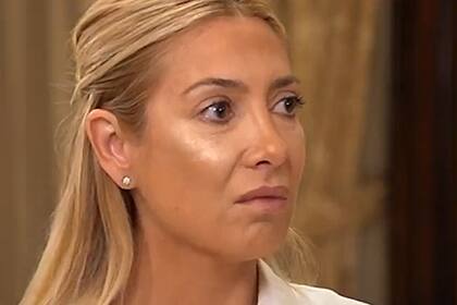 Fabiola Yañez durante la entrevista