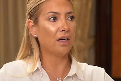 Fabiola Yañez en su última aparición pública desde Madrid