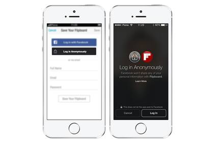 Facebook ahora permitirá que las aplicaciones móviles cuenten con un servicio de ingreso de forma anónima