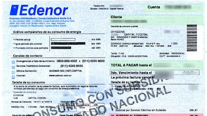 Factura de Edenor