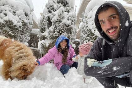 Facu Campazzo, Consu Vallina y Sara en Denver, Colorado