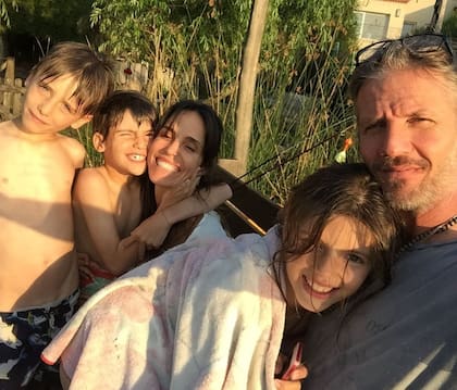 Facundo Arana y María Susini juntos tres hijos: India, Yaco y Moro