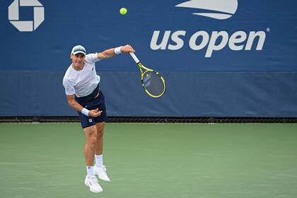 Facundo Bagnis compitiendo en el US Open 2021