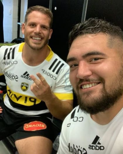 Facundo Bosch y Joël Sclavi, los argentinos campeones de Europa por La Rochelle; el primero elogió largamente a la defensa Ball Focus.