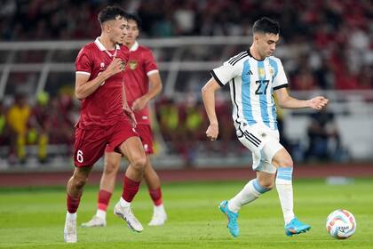 Facundo Buonanotte una apuesta importante de Lionel Scaloni que debutó en la selección con 18 años y cinco meses