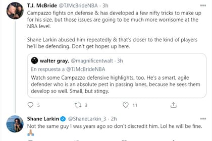 Facundo Campazzo llegó a la NBA y en los Estados Unidos lo criticaron antes de que empiece a jugar; el intercambio de opiniones entre un periodista de Denver y Shane Larkin