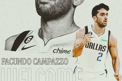 Facundo Campazzo viste la camiseta número 2 de Dallas Mavericks