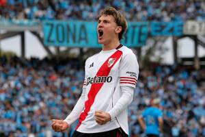 Facundo Colidio marcó el 1-0 para River a los 18 minutos de la primera mitad.