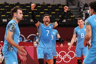 Una electrizante remontada argentina en vóleibol ante Túnez para acercarse a cuartos