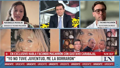 Facundo Macarrón, en una entrevista vía Zoom con LN+