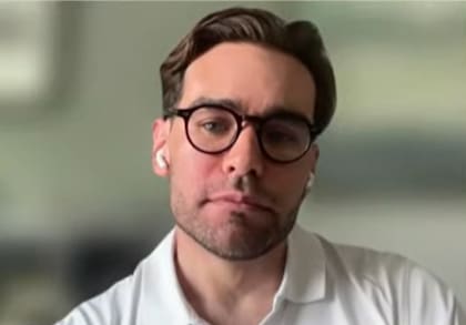 Facundo Macarrón, en una entrevista vía Zoom con LN+