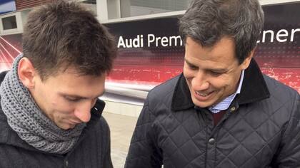 Facundo Manes, con Lionel Messi